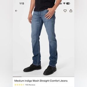 True Classic brand medium indigo jeans. 32W x 32L